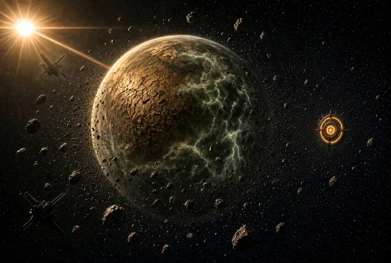 Prison Planet in a debris field